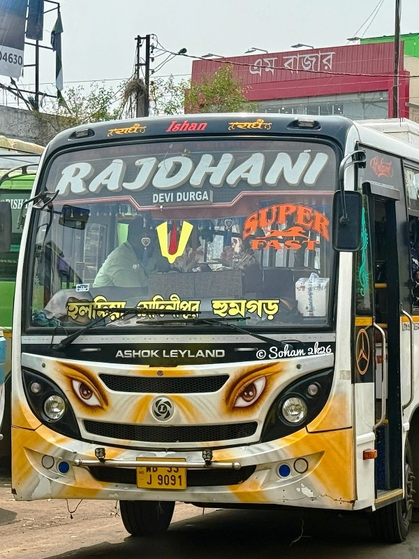 RAJDHANI bus WB33J9091
