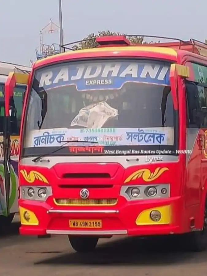 RAJDHANI EXPRESS bus WB49N2199