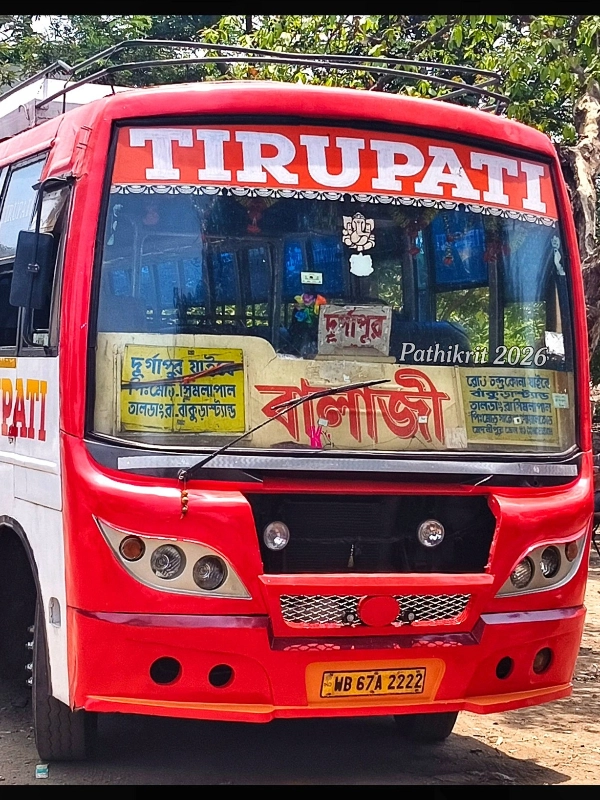 TIRUPATI bus WB67A2222