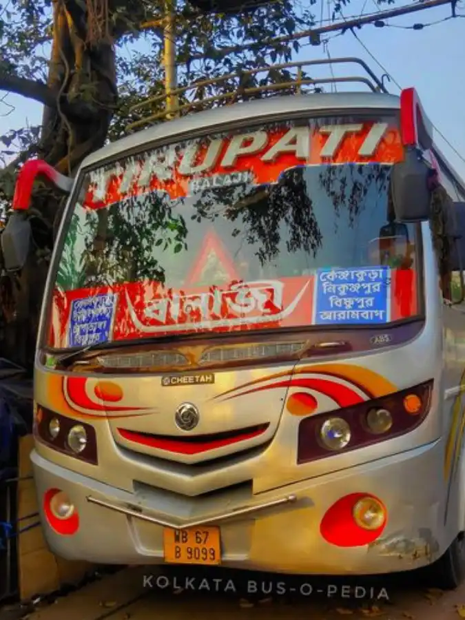 TIRUPATI bus WB67B9099